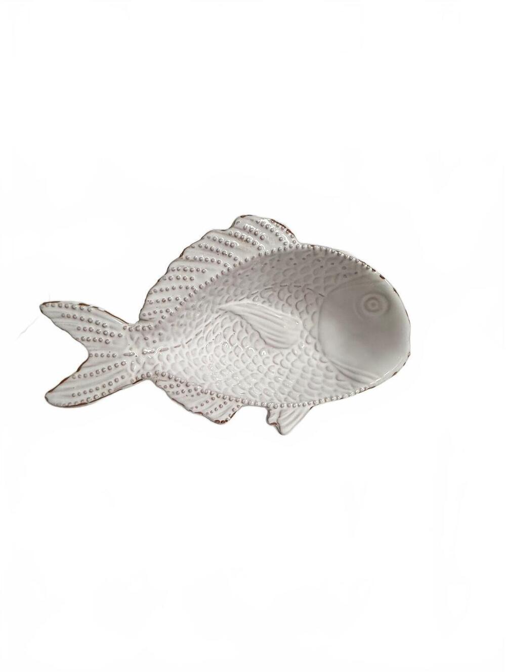 Mud Pie Ceramic Fish Shaped Decorative Bowl